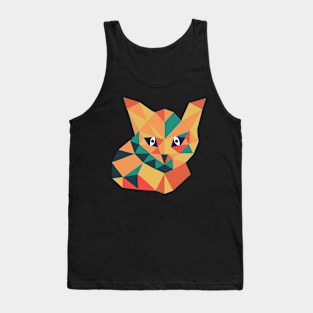 Geometric cat Tank Top